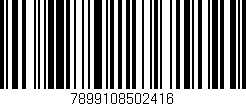 Código de barras (EAN, GTIN, SKU, ISBN): '7899108502416'