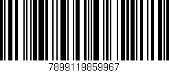 Código de barras (EAN, GTIN, SKU, ISBN): '7899119859967'
