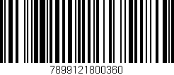 Código de barras (EAN, GTIN, SKU, ISBN): '7899121800360'