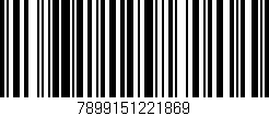 Código de barras (EAN, GTIN, SKU, ISBN): '7899151221869'