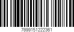 Código de barras (EAN, GTIN, SKU, ISBN): '7899151222361'