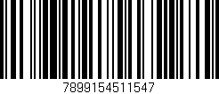 Código de barras (EAN, GTIN, SKU, ISBN): '7899154511547'