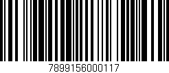 Código de barras (EAN, GTIN, SKU, ISBN): '7899156000117'