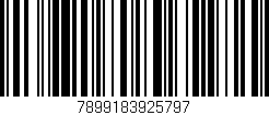 Código de barras (EAN, GTIN, SKU, ISBN): '7899183925797'