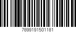 Código de barras (EAN, GTIN, SKU, ISBN): '7899191501181'