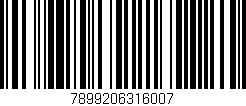 Código de barras (EAN, GTIN, SKU, ISBN): '7899206316007'