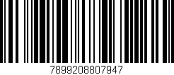 Código de barras (EAN, GTIN, SKU, ISBN): '7899208807947'
