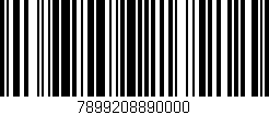 Código de barras (EAN, GTIN, SKU, ISBN): '7899208890000'