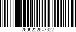 Código de barras (EAN, GTIN, SKU, ISBN): '7899222847332'