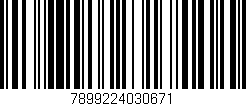 Código de barras (EAN, GTIN, SKU, ISBN): '7899224030671'