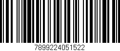 Código de barras (EAN, GTIN, SKU, ISBN): '7899224051522'