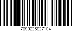 Código de barras (EAN, GTIN, SKU, ISBN): '7899226927184'