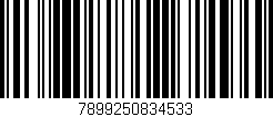 Código de barras (EAN, GTIN, SKU, ISBN): '7899250834533'