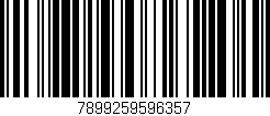 Código de barras (EAN, GTIN, SKU, ISBN): '7899259596357'