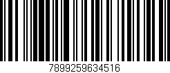 Código de barras (EAN, GTIN, SKU, ISBN): '7899259634516'