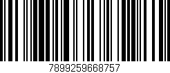 Código de barras (EAN, GTIN, SKU, ISBN): '7899259668757'