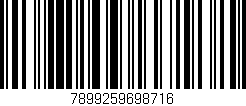 Código de barras (EAN, GTIN, SKU, ISBN): '7899259698716'
