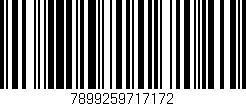 Código de barras (EAN, GTIN, SKU, ISBN): '7899259717172'