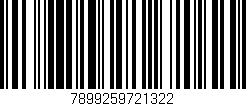 Código de barras (EAN, GTIN, SKU, ISBN): '7899259721322'