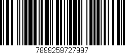 Código de barras (EAN, GTIN, SKU, ISBN): '7899259727997'