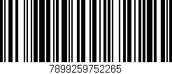 Código de barras (EAN, GTIN, SKU, ISBN): '7899259752265'