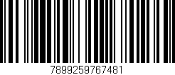 Código de barras (EAN, GTIN, SKU, ISBN): '7899259767481'