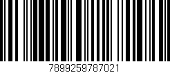 Código de barras (EAN, GTIN, SKU, ISBN): '7899259787021'