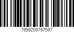 Código de barras (EAN, GTIN, SKU, ISBN): '7899259797587'