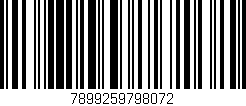 Código de barras (EAN, GTIN, SKU, ISBN): '7899259798072'