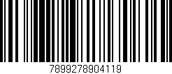 Código de barras (EAN, GTIN, SKU, ISBN): '7899278904119'