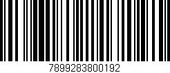 Código de barras (EAN, GTIN, SKU, ISBN): '7899283800192'