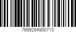 Código de barras (EAN, GTIN, SKU, ISBN): '7899294900713'