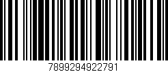 Código de barras (EAN, GTIN, SKU, ISBN): '7899294922791'