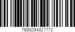 Código de barras (EAN, GTIN, SKU, ISBN): '7899294927772'