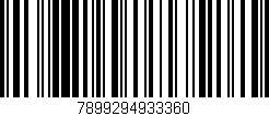 Código de barras (EAN, GTIN, SKU, ISBN): '7899294933360'