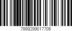 Código de barras (EAN, GTIN, SKU, ISBN): '7899299017706'