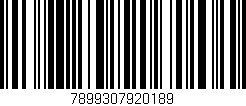 Código de barras (EAN, GTIN, SKU, ISBN): '7899307920189'