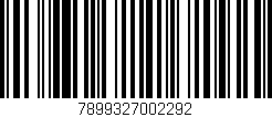 Código de barras (EAN, GTIN, SKU, ISBN): '7899327002292'