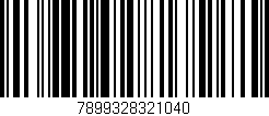 Código de barras (EAN, GTIN, SKU, ISBN): '7899328321040'