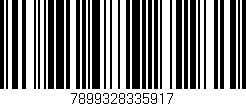 Código de barras (EAN, GTIN, SKU, ISBN): '7899328335917'
