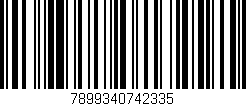 Código de barras (EAN, GTIN, SKU, ISBN): '7899340742335'