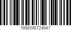Código de barras (EAN, GTIN, SKU, ISBN): '7899345724947'