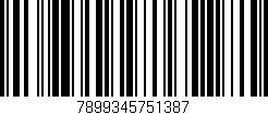 Código de barras (EAN, GTIN, SKU, ISBN): '7899345751387'