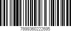 Código de barras (EAN, GTIN, SKU, ISBN): '7899360222695'