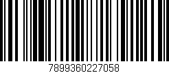 Código de barras (EAN, GTIN, SKU, ISBN): '7899360227058'
