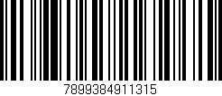 Código de barras (EAN, GTIN, SKU, ISBN): '7899384911315'