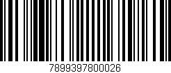 Código de barras (EAN, GTIN, SKU, ISBN): '7899397800026'