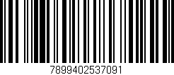 Código de barras (EAN, GTIN, SKU, ISBN): '7899402537091'