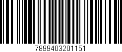 Código de barras (EAN, GTIN, SKU, ISBN): '7899403201151'