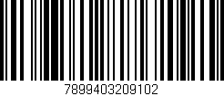 Código de barras (EAN, GTIN, SKU, ISBN): '7899403209102'